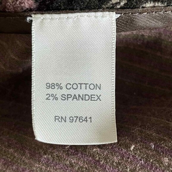 J. Jill Women's MP Blazer Boho Velvet Romantic Floral Stretch Blazer Brown - Picture 8 of 8